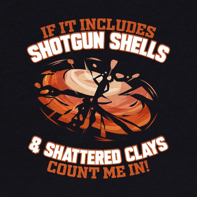 Skeet Shooting Trap Shooting Clay Pigeon by ChrisselDesigns